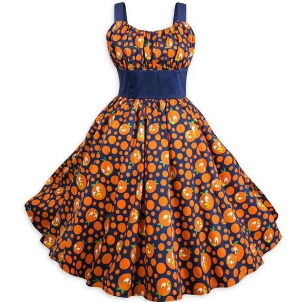 New Disney Parks Orange Bird Navy dress
